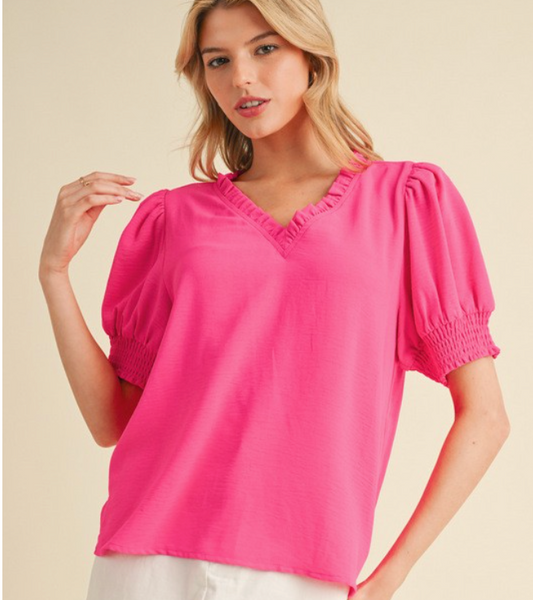Sweet Bloom Blouse - Pink
