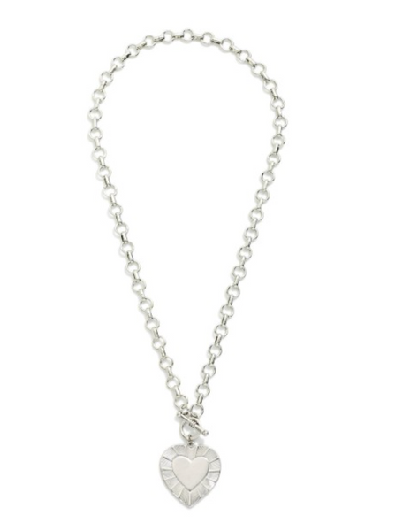 Circle of Hearts Necklace - Silver