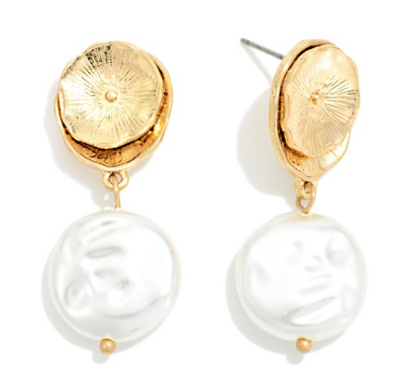 Pearl Bloom Drop Earrings