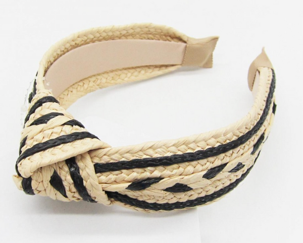 Knotted Chic Headband - Black