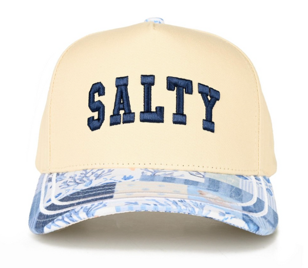 "Salty" Patchwork Baseball Cap - Blue
