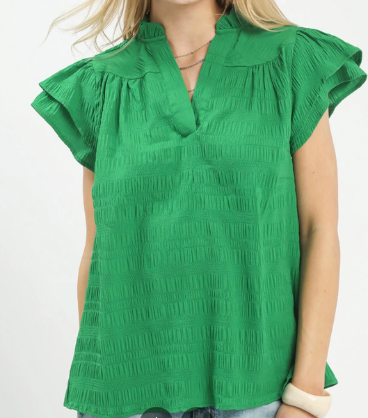 Easy Charm Blouse - Green