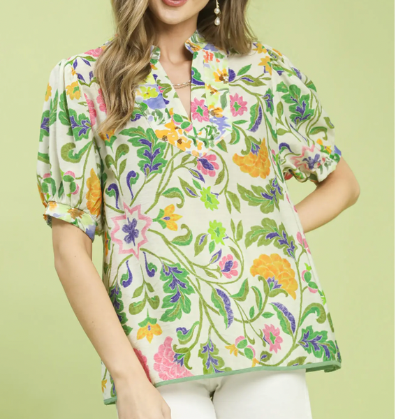 Easy Days Blouse - Green