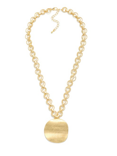 Golden Hour Medallion Necklace