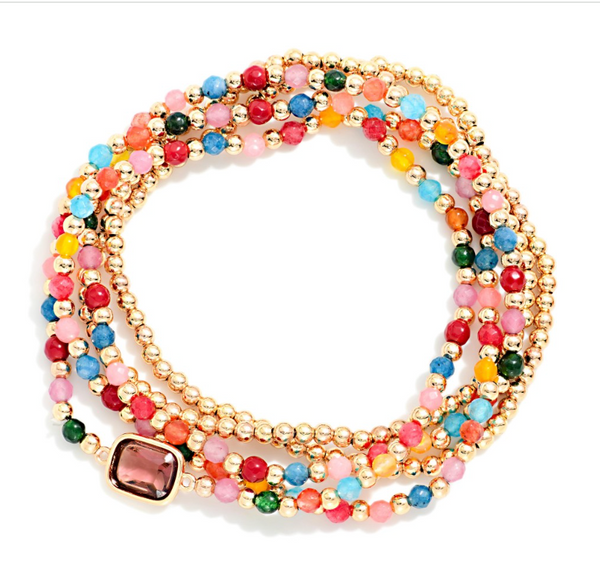 Sunlit Spark Bracelet Set - Multi