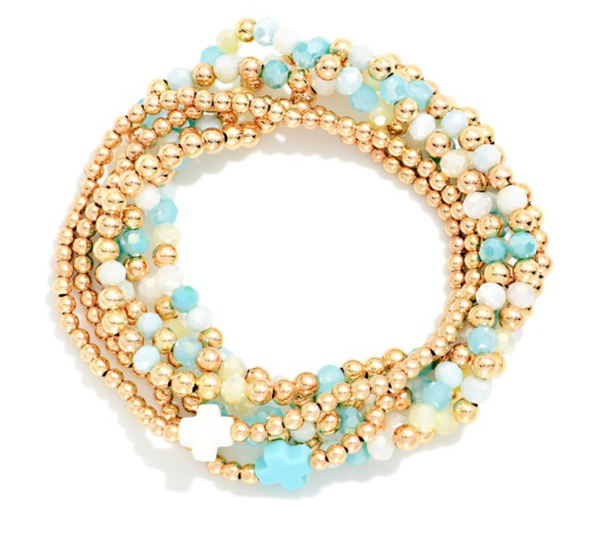 Sacred Spark Bracelet Stack - Turquoise