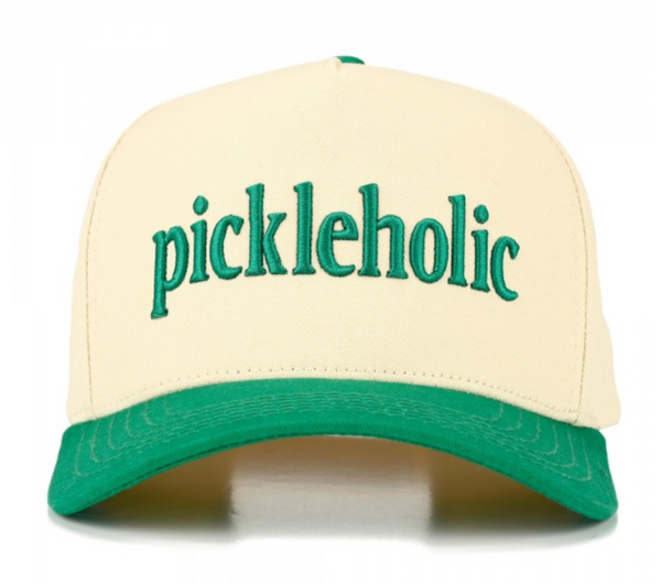 "Pickleholic" Embroidered Cap