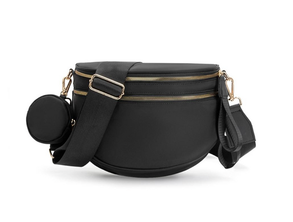 The Go Anywhere Crossbody Bag - Black