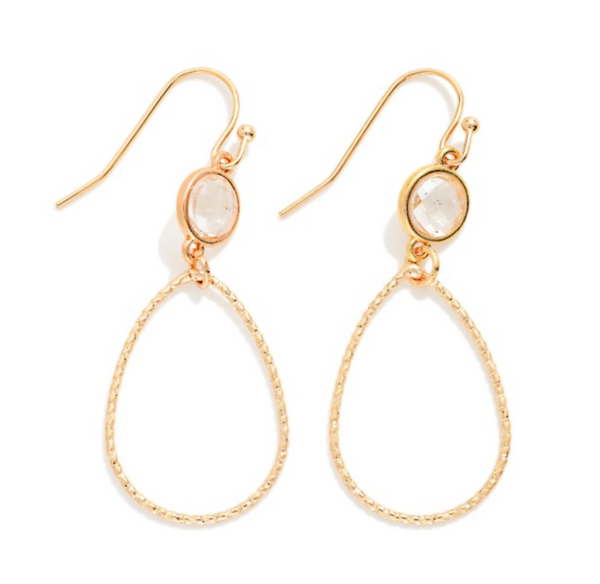 Golden Spark Teardrop Earrings