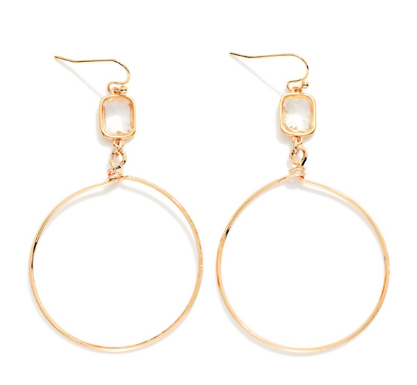 Twinkle Hoop Drop Earrings