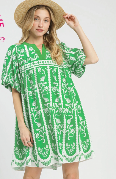 Blushing Belle Dress - Green