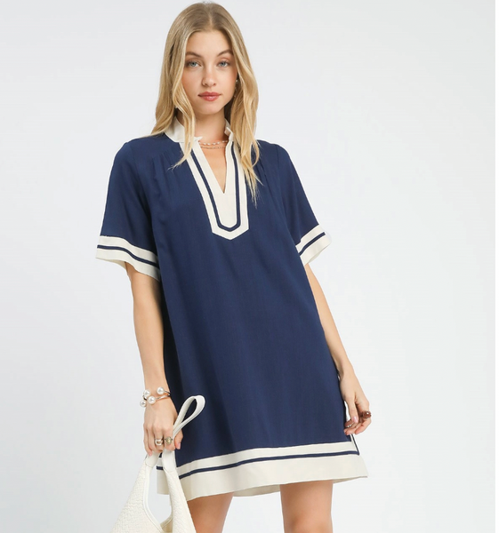Sail Away Dress - Navy
