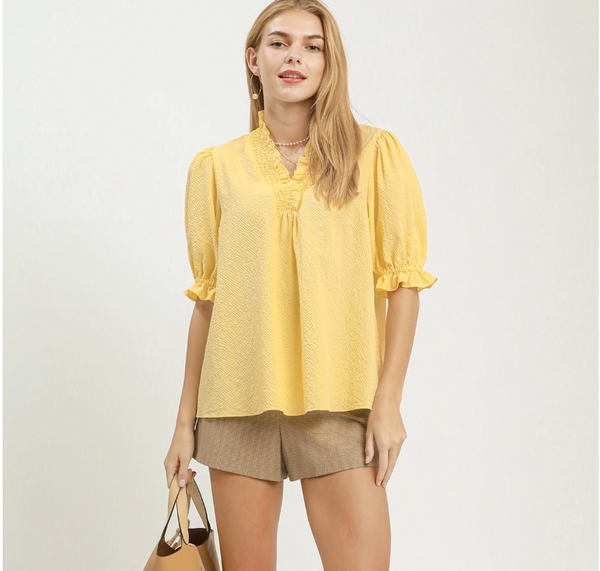 The Willow Top - Yellow