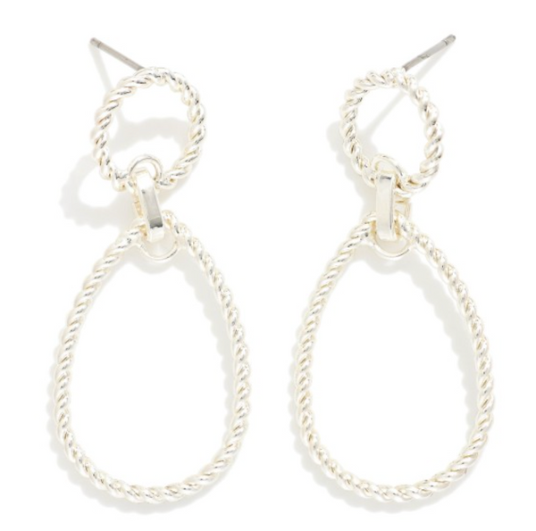 Endless Loop Earrings - Silver
