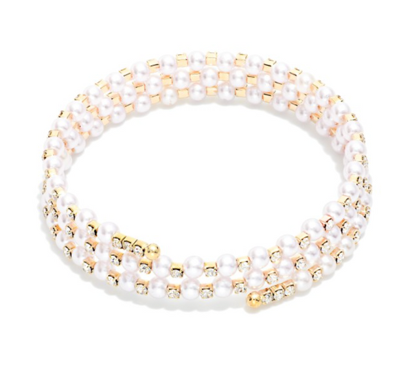 Forever Pearl Bracelet - Gold