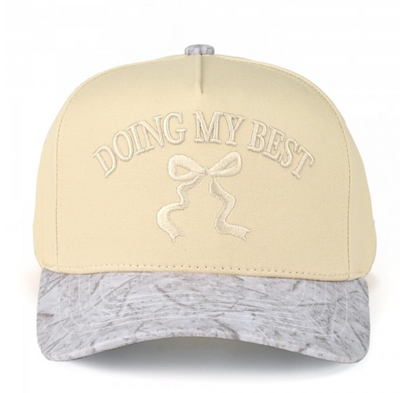 "Doing My Best" Embroidered Cap