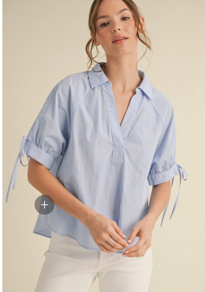 Sweet Stripe Top - Blue