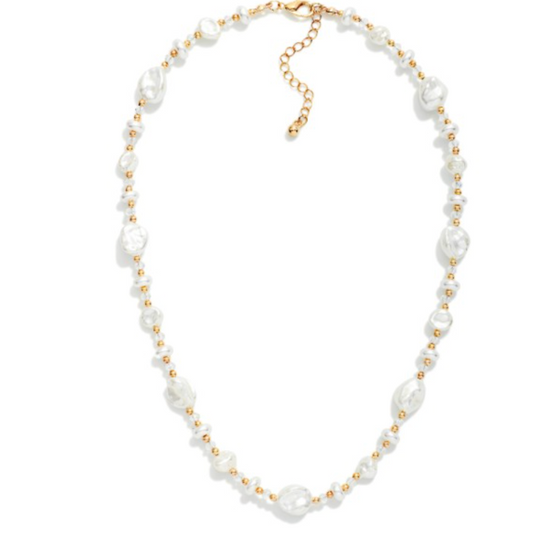 Golden Coast Pearl Necklace - Gold