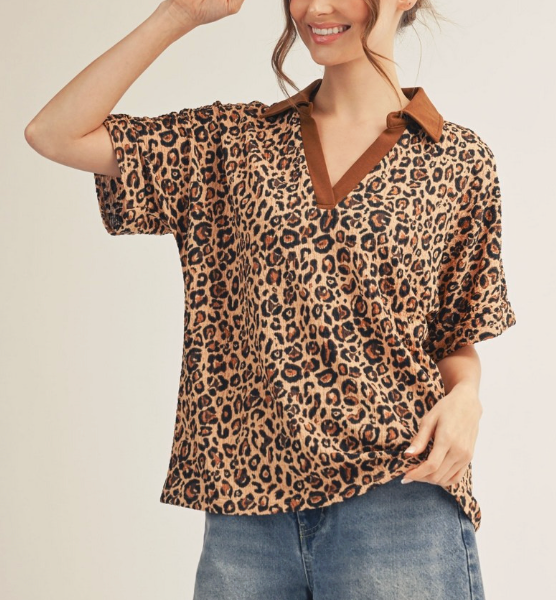 Spotted in Style Top - Leopard