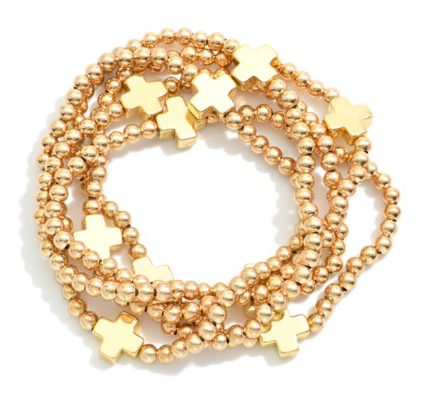 The Keepsake Cross Set - Gold