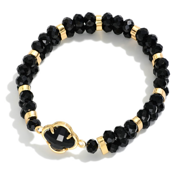 Clover Kiss Bracelet - Black