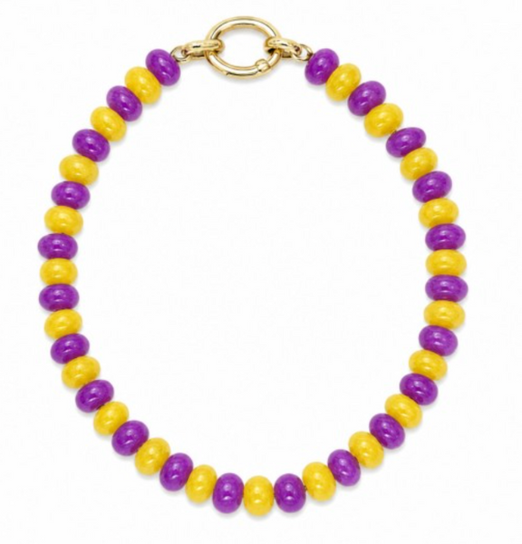 Game Time Bracelet - Purple/Yellow