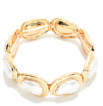 Coastal Pearl Bracelet - Gold