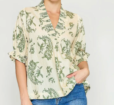 Harvest Vine Blouse - Green