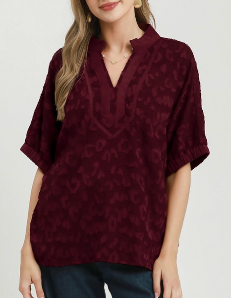 Everyday Fierce Top - Burgundy