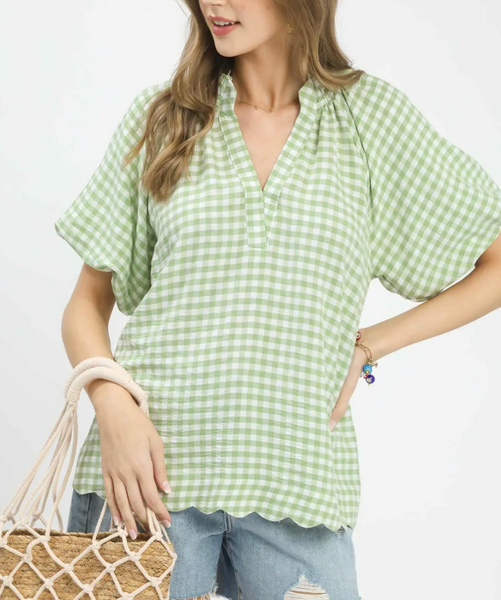 Picnic Date Blouse - Sage