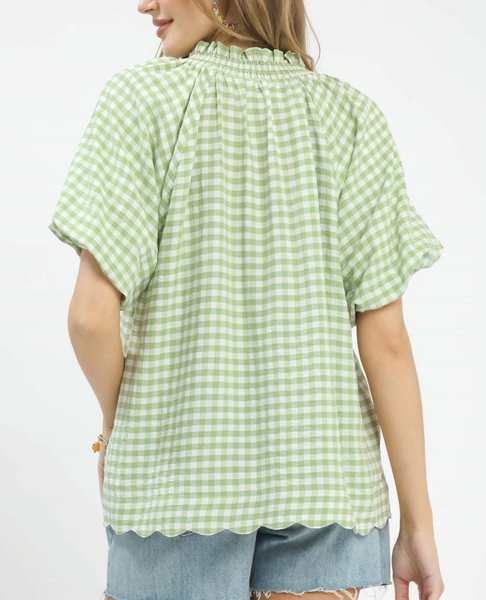 Picnic Date Blouse - Sage