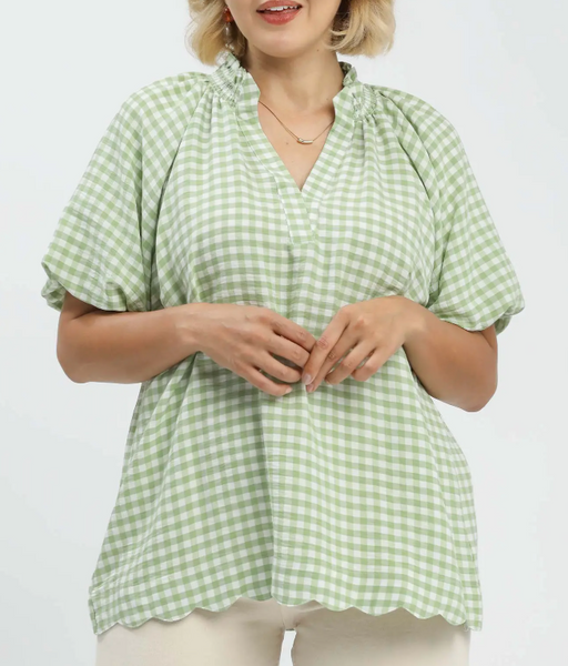 Picnic Date Blouse - Sage