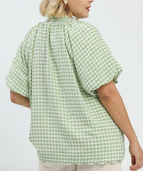 Picnic Date Blouse - Sage