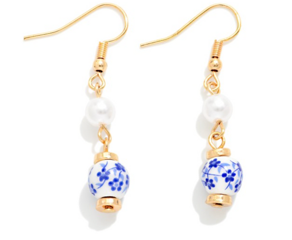 Dainty Daydream Drop Earrings - Blue