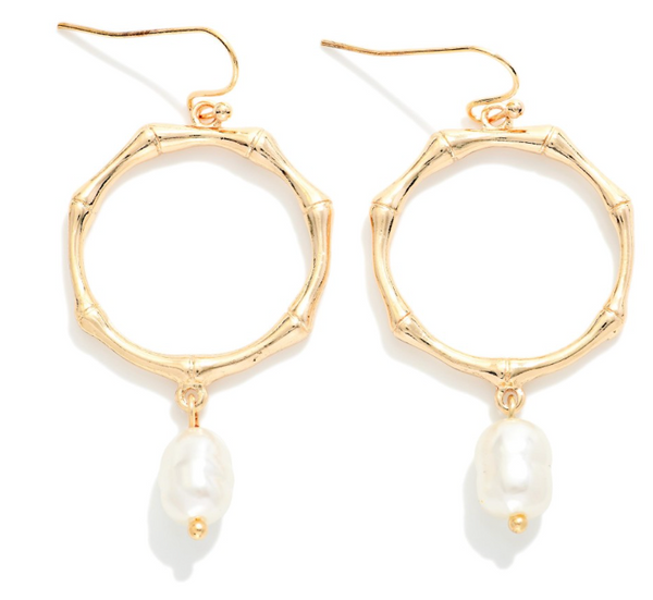 Pearl Coast Drop Earrings - Gold