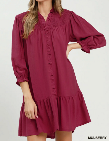 Cider Season Dress - Mulberry