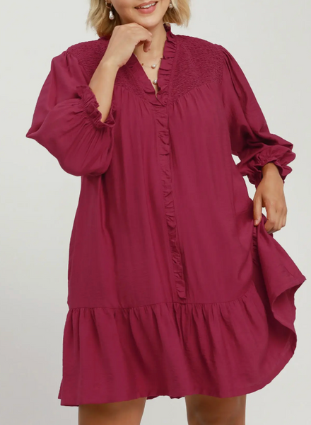 Cider Season Dress - Mulberry