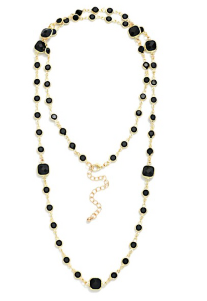 Endless Sparkle Necklace - Black