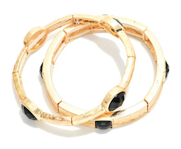 Pretty Little Bangle Set - Black