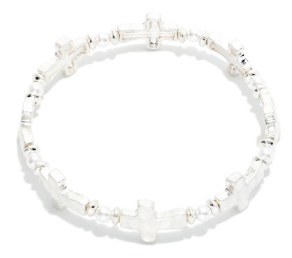 Pearl Blessings Bracelet - Silver