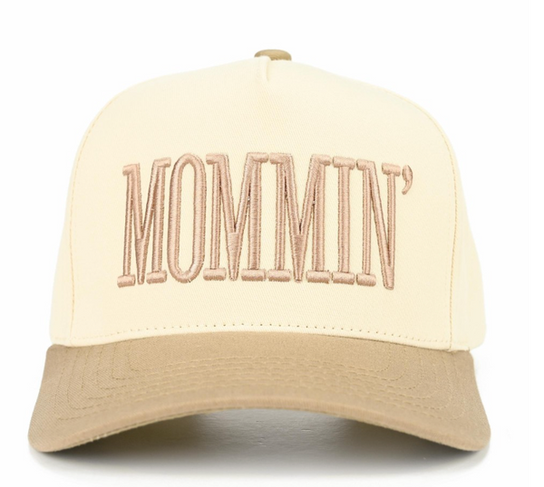 Mommin' Baseball Cap - Beige