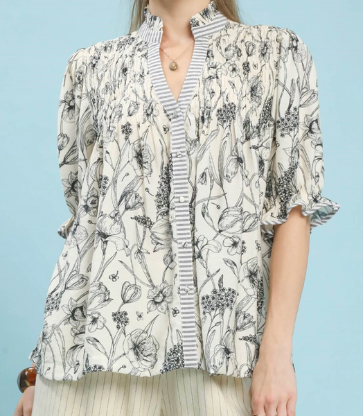 Mix It Up Blouse - Black