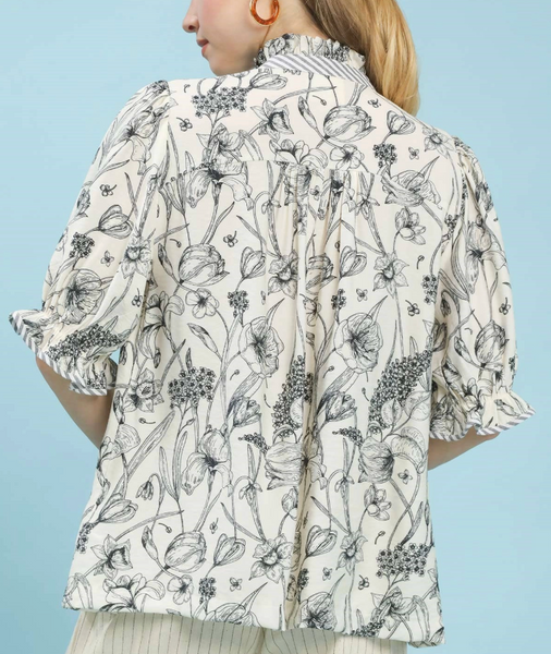 Mix It Up Blouse - Black