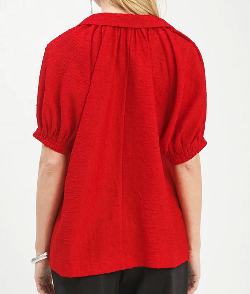 Simply Sweet Blouse - Red
