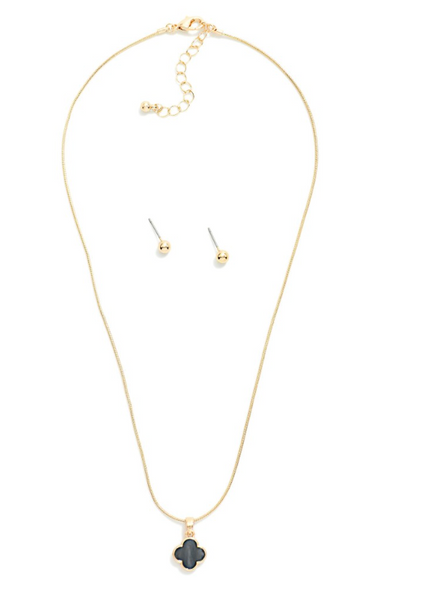 Faithfully Yours Necklace - Black