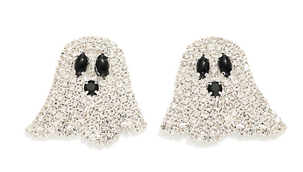 Ghostie Rhinestone Drop Earrings