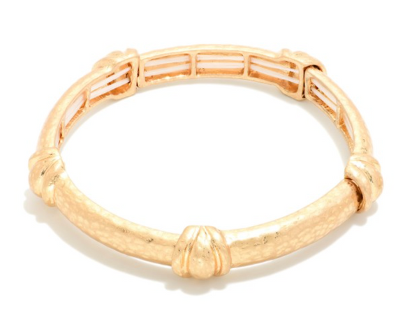 Pretty Layered Bangle - Gold
