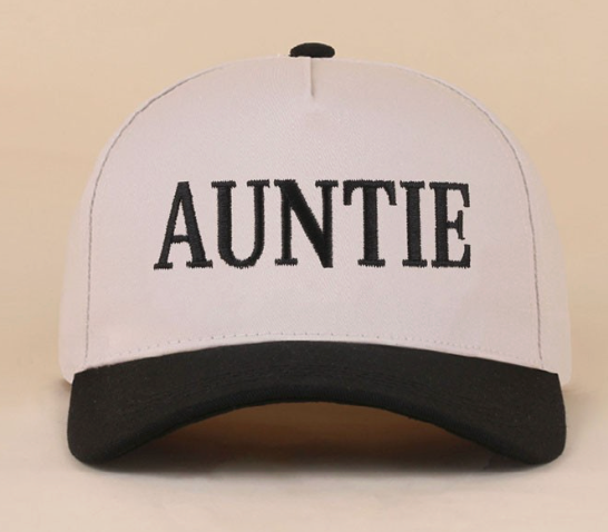 Auntie Snapback Hat - Black