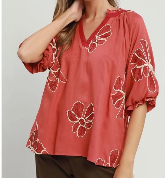 Weekend Favorite Blouse - Rose