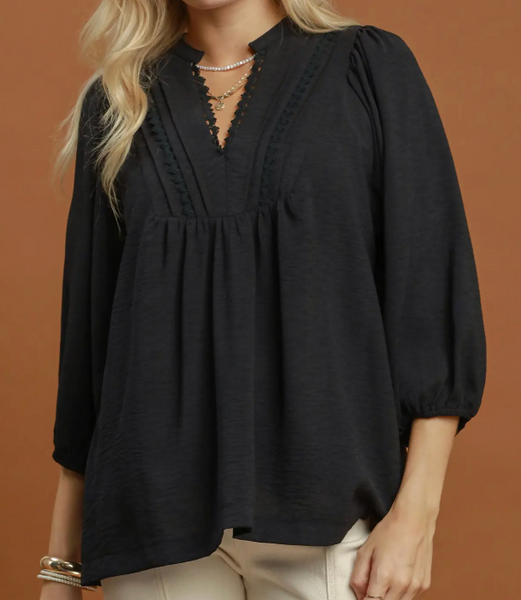 Sweet On You Blouse - Black